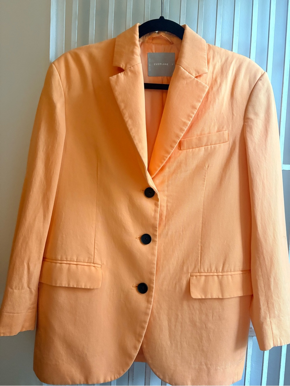 Everlane Peach Single-Breasted Women's Blazer